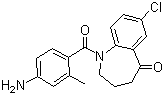 1-(4-氨基-2-甲基苯甲?；?-7-氯-1,2,3,4-四氫-5H-1-苯并氮雜卓-5-酮